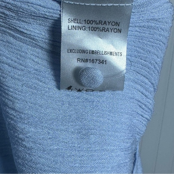 HELLO MOLLY HIGH ABOVE THE CLOUDS MIDI DRESS BLUE SIZE 6 - Picture 15 of 15